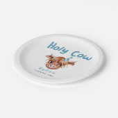 ブルーハイランドカウボーイ誕生日パーティー ペーパープレート (アングル)