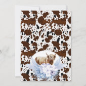 ブルーハイランドカウボーホフローラベビーシャワー 招待状 (裏面)