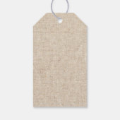 ブルーハイ素朴ドラゲアレース&バーラップ結婚式の引き出物 ギフトタグ (裏面)