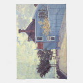 ブルーハウスアットザアンダムバイクロードモネ キッチンタオル (縦)