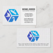 ブルーハウスクリーニングアイコン | 浴室タイル 名刺 (正面/裏面)