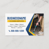 ブルーハウスクリーニングサービスオフィス清掃メイド 名刺 (正面)