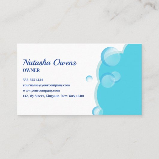 ブルーハウスクリーニングサービスハウス保ズ 名刺 (裏面)