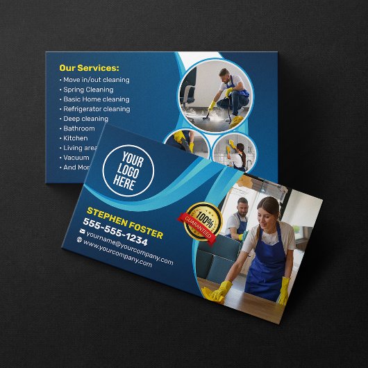 ブルーハウスクリーニングハウスキーパージャニージョナルメイド 名刺