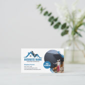 ブルーハウスルーフィング建築ルーフトアーシェングルス 名刺 (スタンド正面)