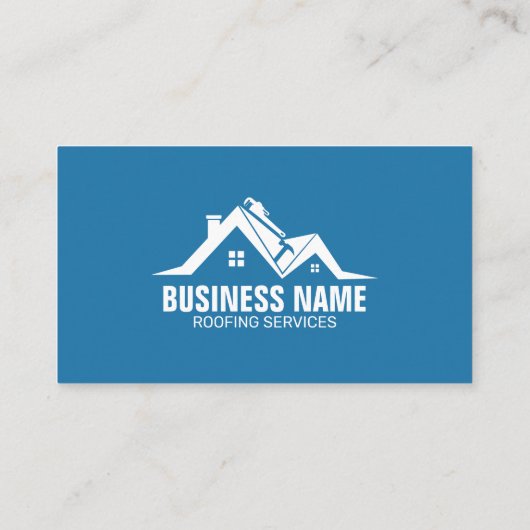 ブルーハウスルーフィング建築ルーフトアーシェングルス 名刺 (裏面)