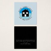 ブルーハウスロゴ、住所カードの変更 (正面&裏面)