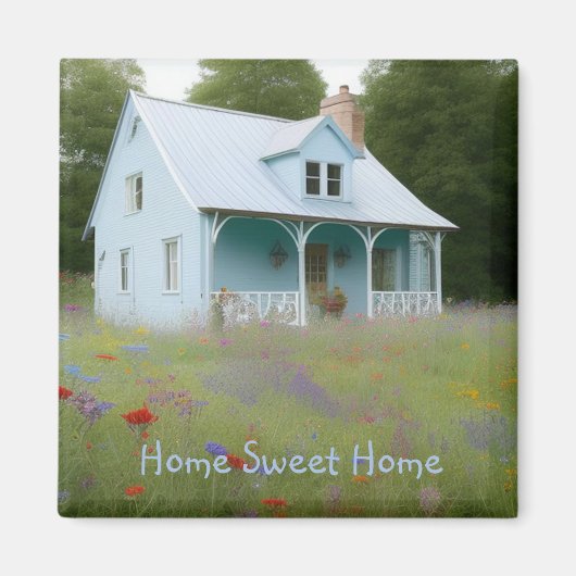 ブルーハウス引っ越し祝いパーティー マグネット (正面)