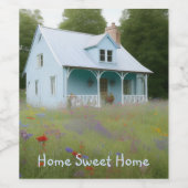 ブルーハウス引っ越し祝いパーティー ワインラベル (シングルラベル)