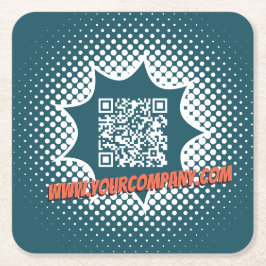 ブルーハウス清掃サービスカスタムWWW スクエアペーパーコースター