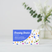 ブルーハウス清掃サービス 名刺 (スタンド正面)