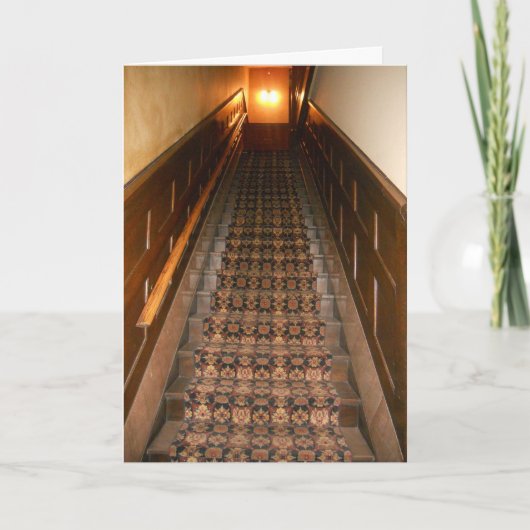 "ブルーハウス階段" 早く治れ カード (正面)