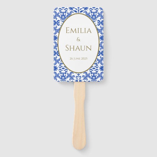 ブルーハエレガントンドファンイタリアンプログラム ハンドファン (正面)