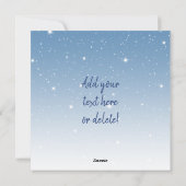 ブルーハッピーウィンターホリデーズスノーフレーク シーズンカード (裏面)