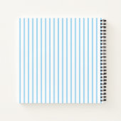 ブルーハッピーキュートなハリネズミ ノートブック (裏面)