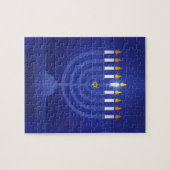 ブルーハッピーハヌカー ジグソーパズル (横)