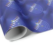 ブルーハッピーハヌカー ラッピングペーパー (ロールコーナー)