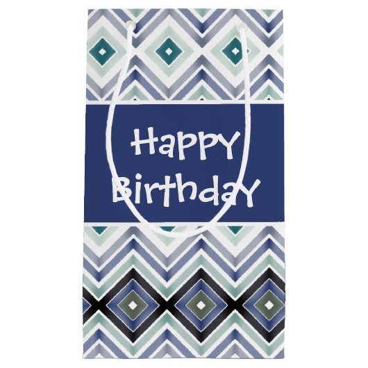 ブルーハッピーバースデースモール抱き枕 スモールペーパーバッグ (正面)