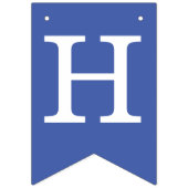 ブルーハッピーバースデー3レターネームボーイマントム バンティングフラッグ (第1の旗)