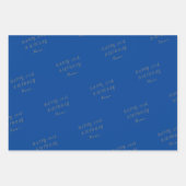 ブルーハッピーバースデー ラッピングペーパーシート (正面)