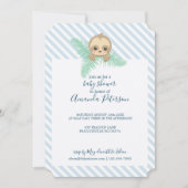 ブルーハッピーベビースロスベビーシャワー招待状 招待状 (正面)