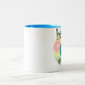 ブルーハッピー6th誕生日 ツートーンマグカップ (中央)