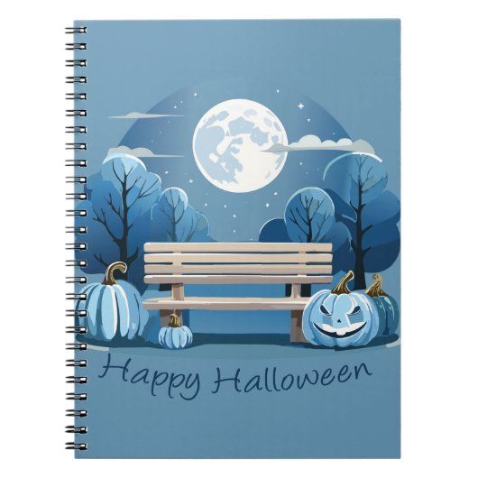 ブルーハッピー ハロウィン ノートブック (正面)