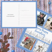 ブルーハッメリーピー4フォトハヌッカクリスマス ポストカード