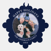 ブルーハッモダンプホリデーズ写真 オーナメントカード (正面)