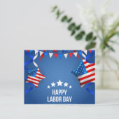 ブルーハッ伝統的ピー労働日 ポストカード (スタンド正面)