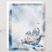 ブルーハナショウクジラ無裏書状筆記紙 (正面/裏面)