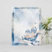 ブルーハナショウクジラ無裏書状筆記紙 (スタンド正面)