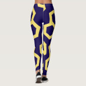 ブルーハニー鮮やかホームパターン レギンス (裏面)