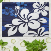 ブルーハパーソナライズされたワイフラワー キッチンタオル (折り畳み)