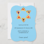 ブルーハマンタシェンスタープリムパーティの招待状 (裏面)