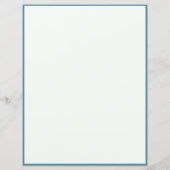 ブルーハミングバエレガントードパーソナライズドライティング紙 (裏面)