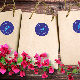 ブルーハミングバードボホメキシ結婚カン ラウンドシール