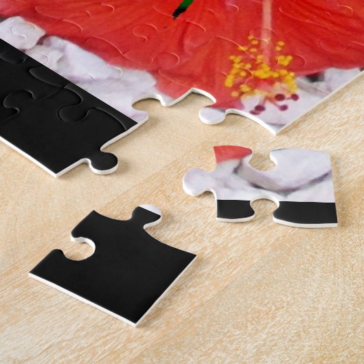 ブルーハミングバード及び蝶パズル ジグソーパズル (側面)