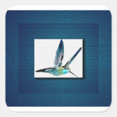 ブルーハミングバード スクエアシール (正面)