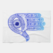 ブルーハムザハンド/邪悪なアイディフェンス/メアリーの手 キッチンタオル (横)