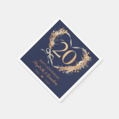 ブルーハモダンピー20周年記念ナ結婚プキンス スタンダードカクテルナプキン (角)