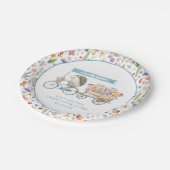 ブルーハリネズミ赤ちゃんシャワープレート – ローカルで栽培 ペーパープレート (アングル)