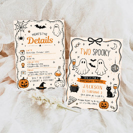 ブルーハロウィンお誕生日パーティー2歳 招待状