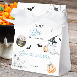 ブルーハロウィンのおばけのベビーシャワー フェイバーボックス