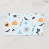 ブルーハロウィンはカボチャの数を推測する エンクロージャーカード (裏面)