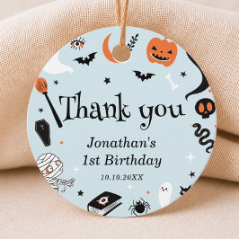 ブルーハロウィンボーイの誕生日パーティー フェイバータグ