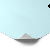 ブルーハロウィン不気味ベイビーシャワーモモモザバー ポスター (角)