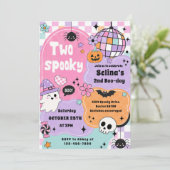 ブルーハロウィン誕生日パーティー2個 招待状 (スタンド正面)