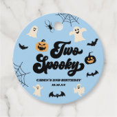 ブルーハロウィン2歳の誕生日パーティー2個 フェイバータグ (正面)