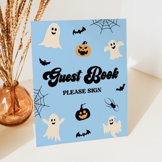 ブルーハロウィーンゲ不気味ストブック 台座サイン